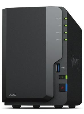SYNOLOGY NAS TOWER 2BAY 2.5"/3.5" HDD SATA CPU Realtek RTD1619B + 2Gb Ram DDR4 + 1x Gigabit + x3 USB