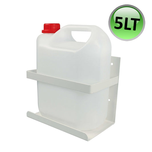 Tanica 5 Lt Raccogli Condensa per Unità Esterne Condizionatori.Completa di Supporto a Muro