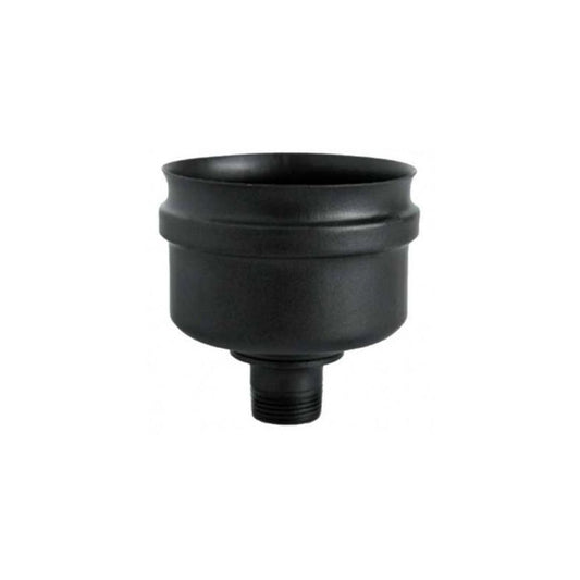 Black condensation drain plug for pellet stoves Ø 100 mm