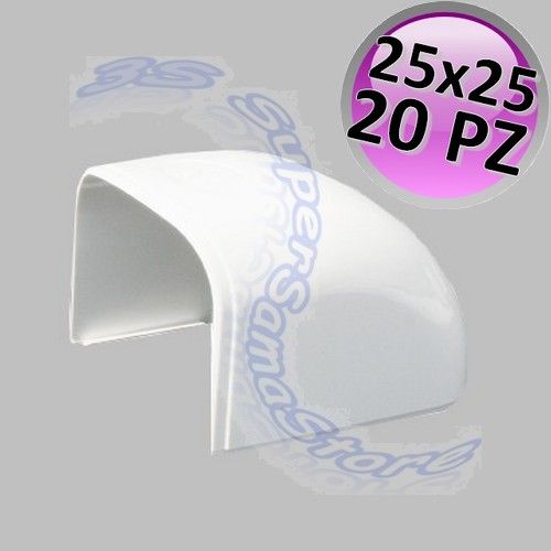 Tappo terminale per canalina 25x25 mm - 20 PZ