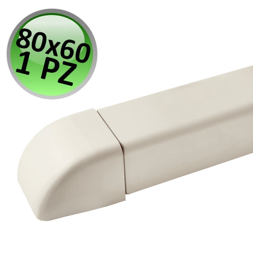 Tappo terminale per canalina 80x60 mm - 1 PZ
