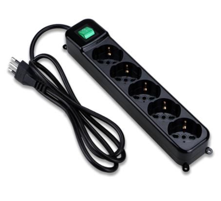 TECNOWARE MULTIPRESA FILTRATA, INTERRUTTORE LUMINOSO, CHILD PROTECTION, SPINA INGRESSO ITALIA, 5 USCITE FILTRATE INCLINATE TIPO