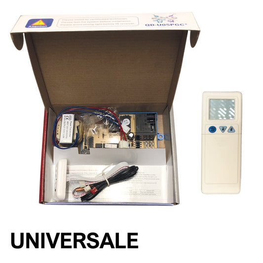 Universal remote control plus card for split air conditioners - ON-OFF technology - 6-wire PG