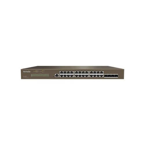 TENTA SWITCH L3 MANAGED SWITCH 24 PORTS 10/100/1000 BASE-T ETHERNET - 4 PORTS 1000 BASE-X SFP -1 PO