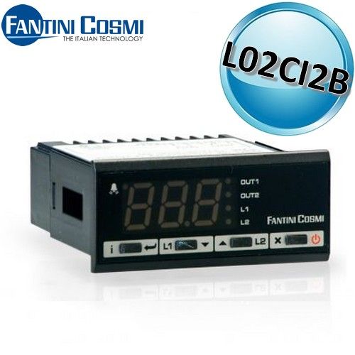 Termostato proporzionale P.I.D. 12 Vac a 2 uscite 0÷ 400°C - Fantini Cosmi L02CI2B