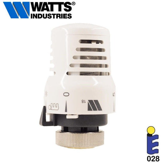 Testina testa termostatica bianca attuatore Watts Cazzaniga 148A