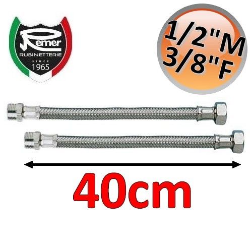 FLEXITALY WATER HOSE 100CM - 1/2 MALE FEMALE