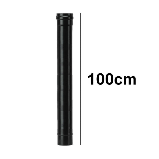 100 cm linear flue pipe for stove flue - D. 10 cm