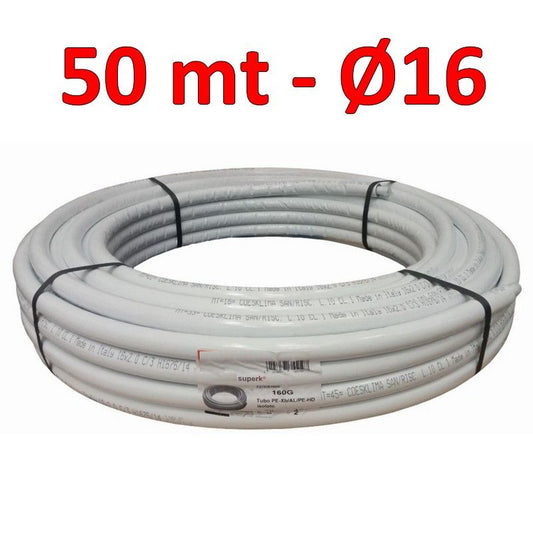 Insulated multilayer pipe for water Ø 16x2 mm - 50 m roll