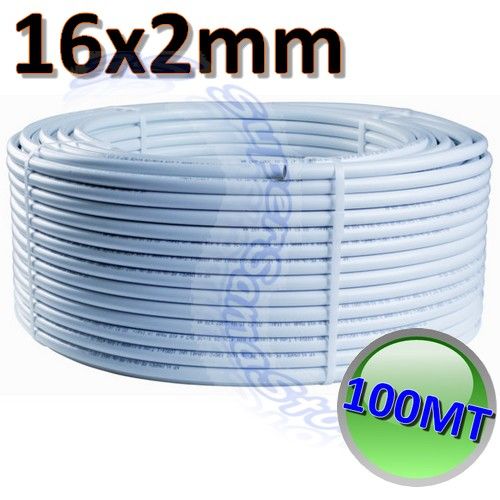 Bare multilayer pipe without insulation for water Ø 16x2 mm - 100 m roll