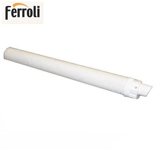 Tubo terminale cm 100 coassiale bianco Ø100/60 mm per caldaia a condensazione Ferroli