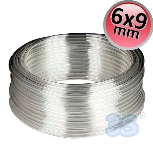 Transparent vinyl tube Ø 6x9 mm - price per meter