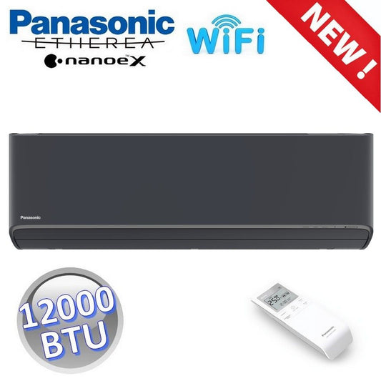 ETHEREA Graphite Black Built-in WIFI 12000 BTU Indoor Unit for Single/Multi R32 Systems - Z Series