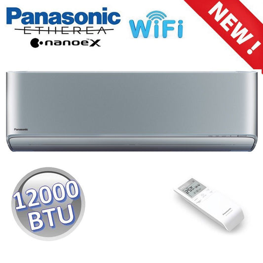 ETHEREA silver indoor unit with integrated WIFI, 12,000 BTU, for single/multi-system R32 systems - Z series