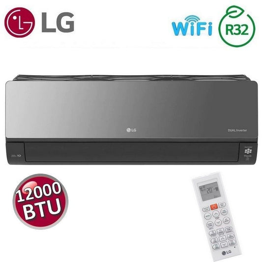 LG Artcool UVnano Mirror WiFi 3.5kW 12000btu indoor unit for single and multi-room units