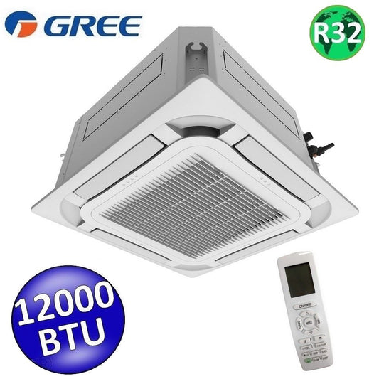 Unità interna R32 a cassetta Gree 12000 Btu , telecomando e griglia pannello TF05 inclusi