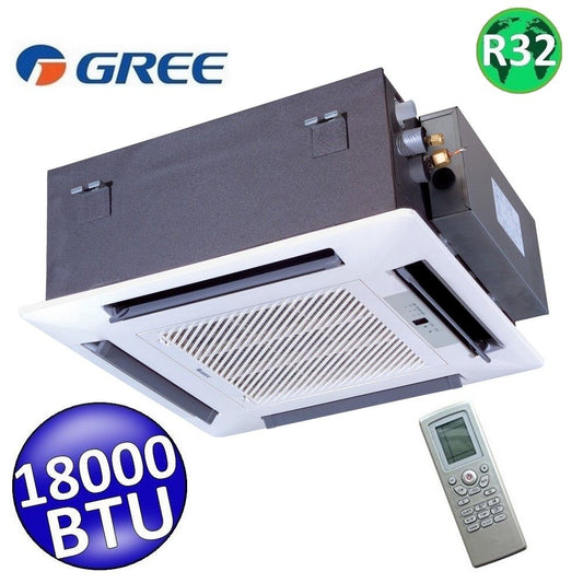 Unità interna R32 a cassetta Gree 18000 Btu con griglia pannello TC03 (GREE10080 + GREE10081)