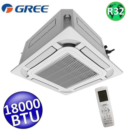 Unità interna R32 a cassetta Gree 18000 Btu , telecomando e griglia pannello TF05 inclusi