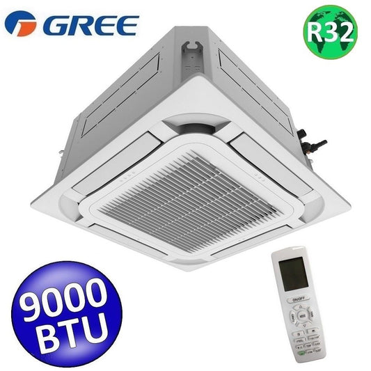 Unità interna R32 a cassetta Gree 9000 Btu , telecomando e griglia pannello TF05 inclusi