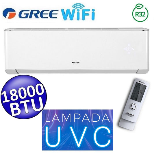 Gree 18000 Btu split R32 AMBER PLUS WiFi indoor unit (GREE10183) UVC sterilization lamp