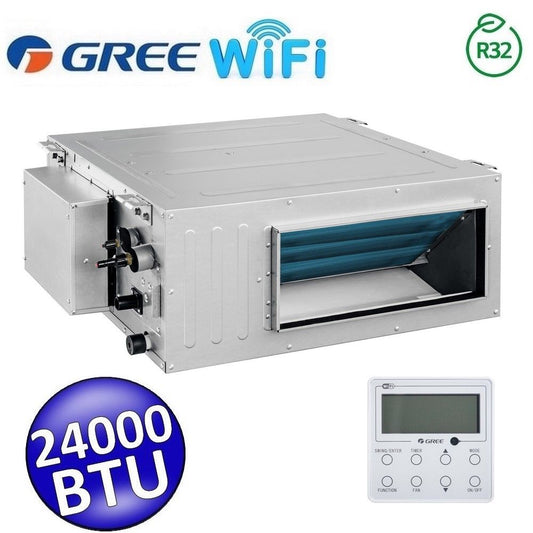Unità interna R32 canalizzata Gree 24000 Btu - comando a parete con WiFi (GREE10194)