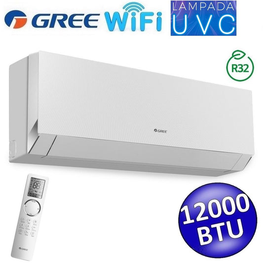 Gree CLIVIA white WiFi 12000 btu 3.5 kW R32 indoor unit - UVC lamp - single and multi (GREE10197)