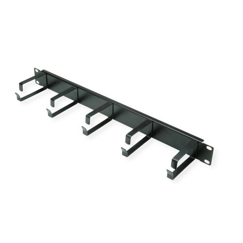VALUE 19" 1UH CABLE MANAGEMENT, G-TYPE, 5 HOOKS, BLACK