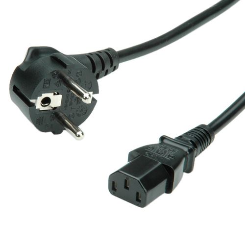 VALUE POWER CORD, DIRECT IEC CONNECTOR, BLACK, 1.8M