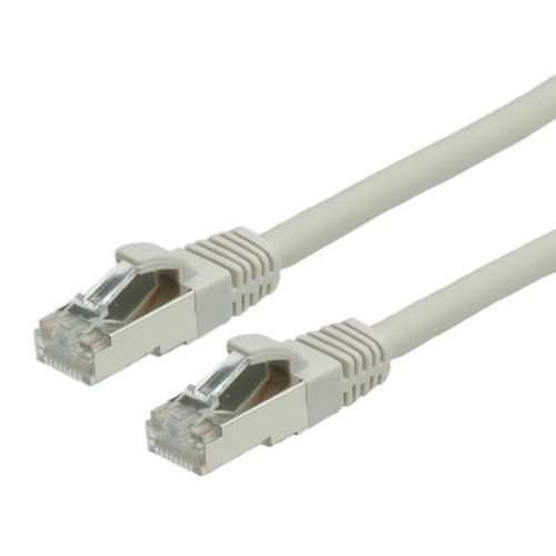 VALUE NETWORK CABLE S/FTP (PIMF) PATCHCORD CAT.6/CLASS E, LSOH, GRAY, 0.5M