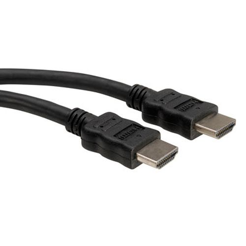 VALUE HDMI HIGH SPEED AND ETHERNET CABLE, M/M, BLACK, 2M