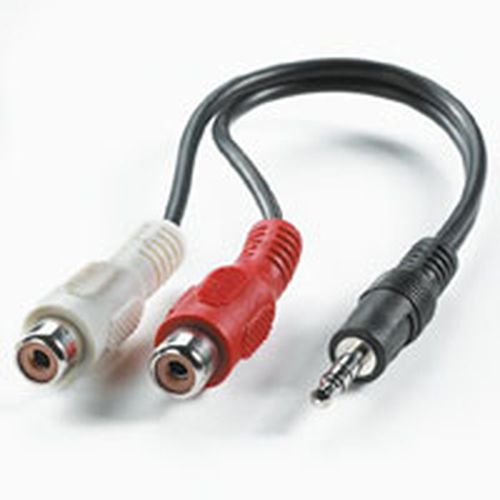 VALUE STEREO JACK CABLE 3.5MM (M) - CINCH (2X M), 0.2M