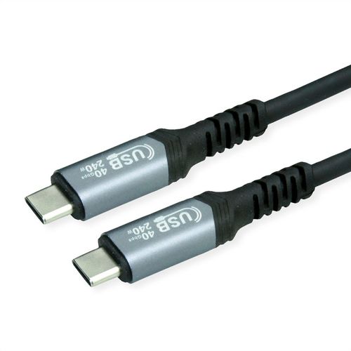 VALUE USB4 CABLE GEN3X2 (40GBIT/S), C - C, M/M, 240W, 0.8M