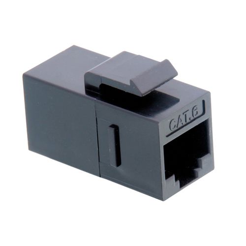 VALUE RJ45 KEYSTONE CONNECTOR, CAT.6, CLASS E, UTP, BLACK