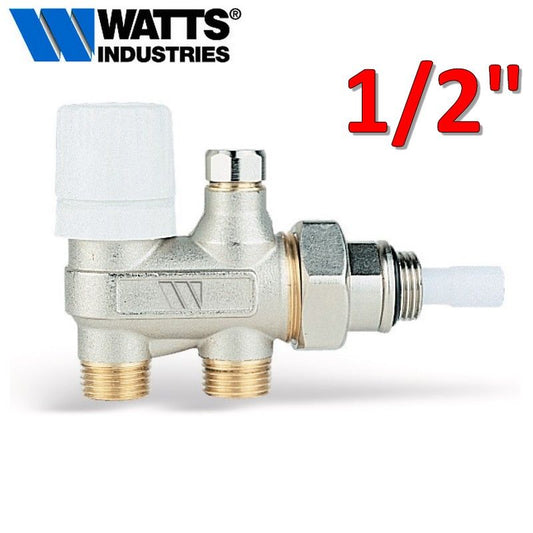 Valvola 1/2'' per caloriferi termostatizzabile a 4 vie per impianto monotubo WATTS
