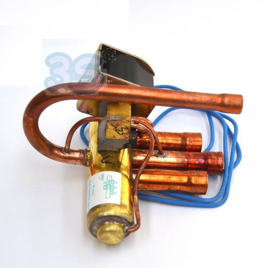 4-way reverse cycle valve for heat pumps - 3/8'' / 1/2'' - mm 9.6 / 12.8