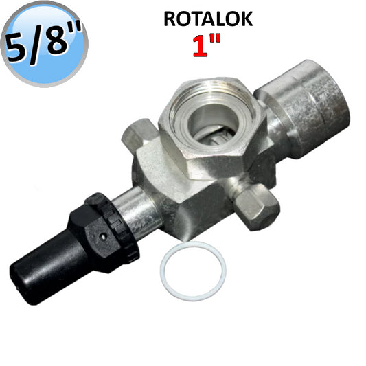 VALVOLA A SALDARE ROTALOCK ATTACCO ODS 16 mm 5/8'' - ATTACCO 1'' X 14 PER SISTEMI DI REFRIGERAZIONE E CLIMATIZZAZIONE