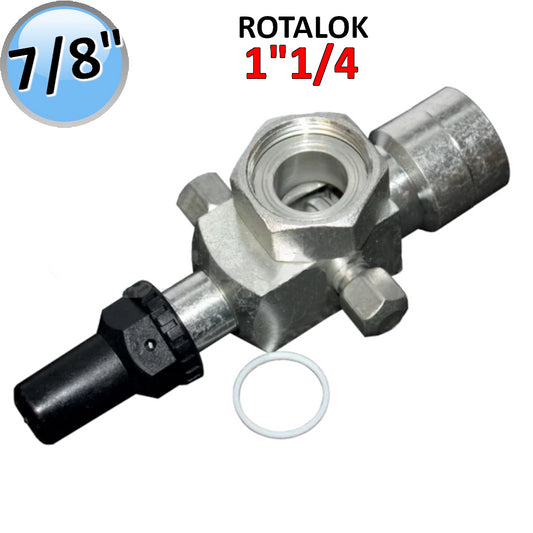 VALVOLA A SALDARE ROTALOCK ATTACCO ODS 22 mm 7/8'' - ATTACCO 1''1/4 X 12 PER SISTEMI DI REFRIGERAZIONE E CLIMATIZZAZIONE