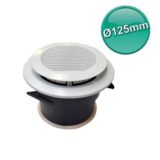 VMC suction/delivery valve with Ø 125mm sleeve - BOREA series