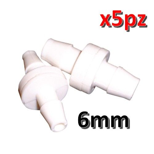 6mm non-return valve for condensate pump vinyl pipe - pack of 5