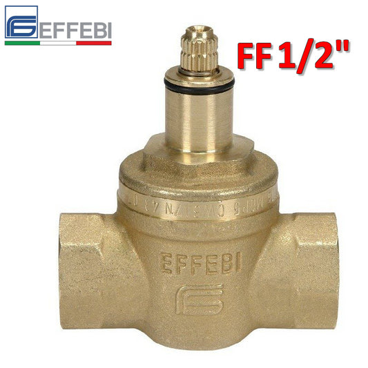 INCAS EXTRA female-female pull-out valve with 1/2'' Teflon-coated ball for water