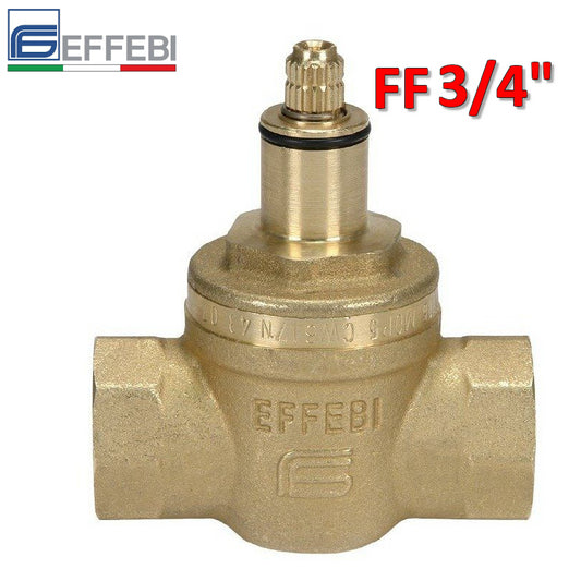 INCAS EXTRA female-female pull-out valve with 3/4'' Teflon-coated ball for water