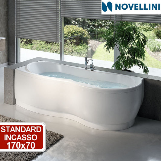 Corner bathtub - standard built-in - Novellini Venus 170x70 cm