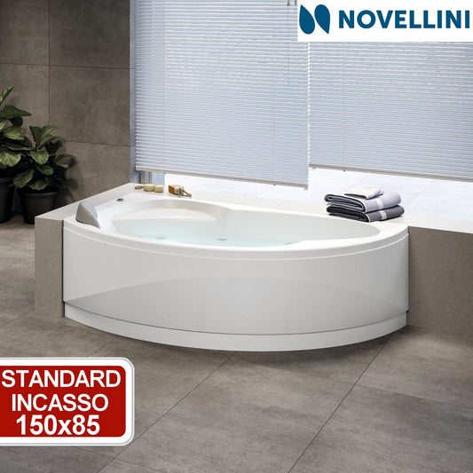 Corner bathtub - standard built-in - Novellini Vogue 150x85 cm