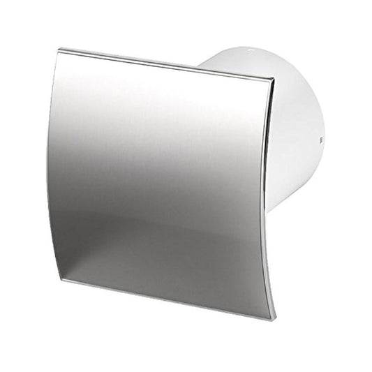 Ø 100mm domestic extractor fan - polished chrome faceplate