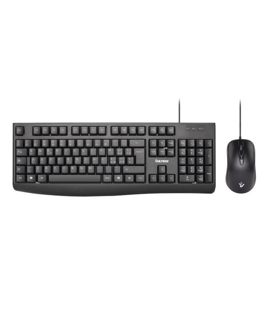 Vultech Kit Tastiera E Mouse Con Filo USB