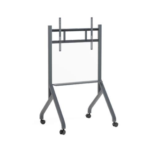WACEBO CARRELLO MOBILE PER DISPLAY FINO A 86", MAX 100KG, REG ALTEZZA MANUALE, CON MENSOLA