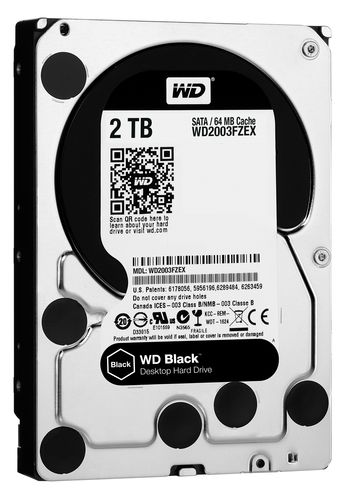 WESTERN DIGITAL HDD BLACK 2TB 3.5 7200RPM SATA 6GB/S 64MB CACHE