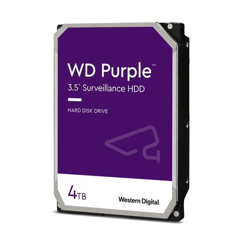 WESTERN DIGITAL HDD PURPLE 4TB 3.5 5400RPM SATA 6GB/S 64MB CACHE ** REFURBISHED**