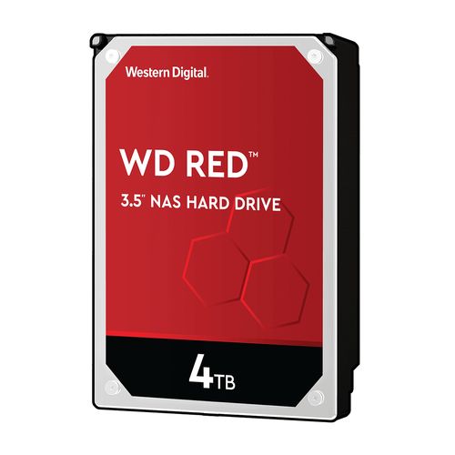 WESTERN DIGITAL HDD RED 4TB 3.5" 5400RPM SATA 6GB/S BUFFER 256MB ** REFURBISHED **