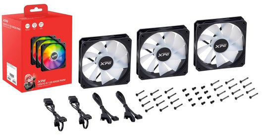 XPG VENTO R 120 ARGB PWM Case per computer Ventilatore 12 cm Nero 1 pz